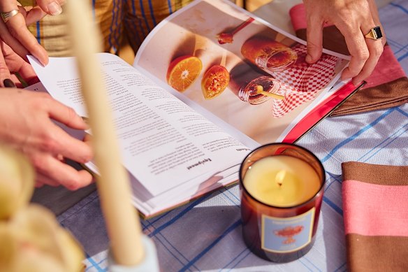 Two Good x Hunter Candle’s Summer Citrus Blossom Candle. 