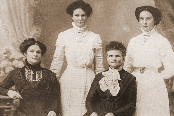 Judith Cheesman (seated right) founded the Barkly church.