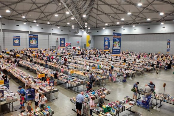 Lifeline Bookfest draws thousands of bookworms to the Brisbane Convention and Exhibition Centre.