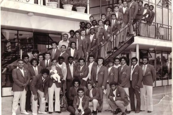 The 1973 Indigenous All Stars team at Mascot airport ahead of their historic trip to New Zealand.