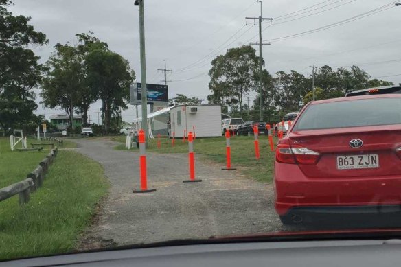 Queenslanders are experiencing three-hour-long waiting times at testing drive-through clinics, including the one at Mt Gravatt.