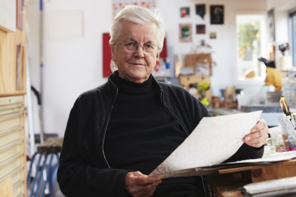 Vivienne Binns in her Canberra studio: ‘I can recognise those works that stop at the surface.’