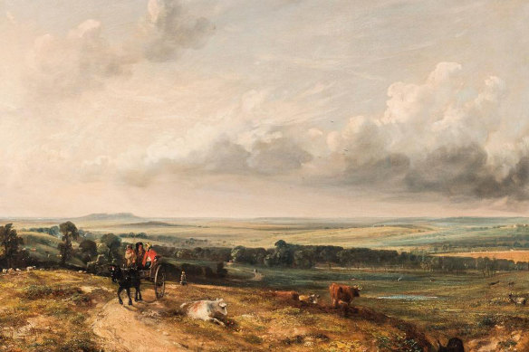 The John Constable painting taken advantage of by hackers, A View of Hampstead Heath: Child's Hill, Harrow in the Distance. 