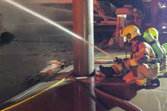 40 firefighters took part to control the fire.