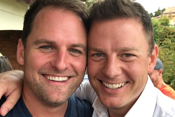 Ben Fordham with brother Nick, who now runs the family business.