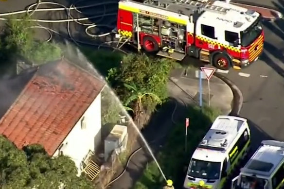 Emergency services rushed to the home on Evaline Street, Campsie about 5pm on Tuesday.