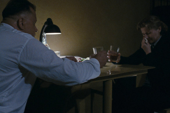 The shocking interrogation scene features Vladimir Azheppo, a former KGB interrogator in real life.