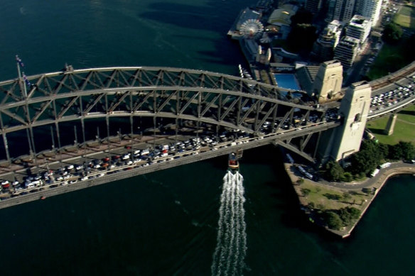 The Sydney Harbour Bridge was closed on Thursday morning after a fatal crash. 