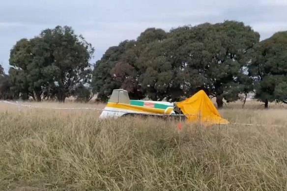 Emergency services were called to a property on Tallagandra Lane, Sutton, north-east of the ACT, after reports a light plane had crashed into a paddock.
