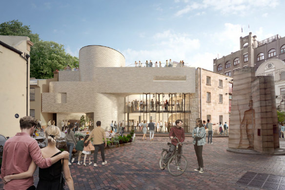 An artist’s impression of a new William Smart building on Atherden Street.