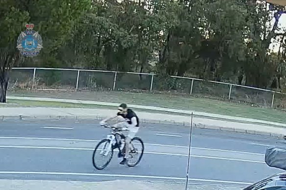 Police released CCTV footage of a cyclist they are investigating may be linked to two separate indecent behaviour incidents.