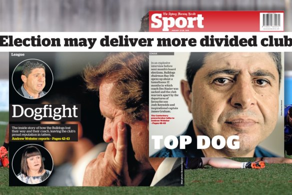 Des Hasler was at loggerheads with Ray Dib towards the end of his tenure.