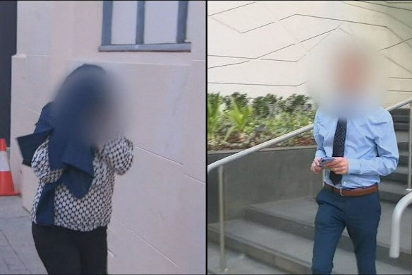 The girl’s parents outside court in 2024.