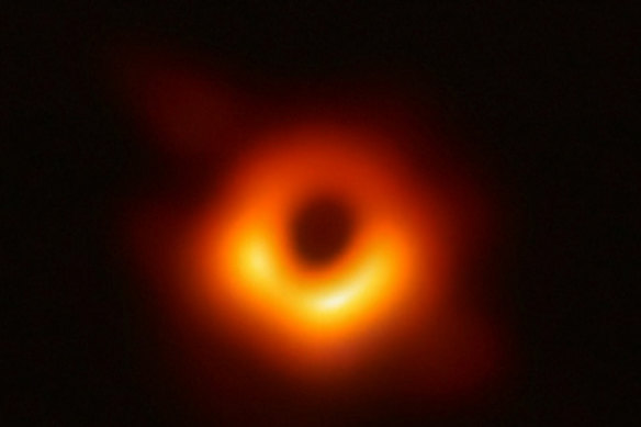 A black hole in the galaxy Messier 87 - 55 million light years from Earth - in the constellation of Virgo.