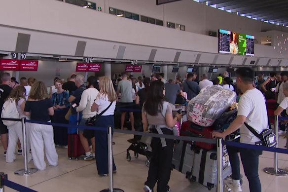 Travellers are being warned to allow time to get through check-in and security during a busy period at Perth Airport.
