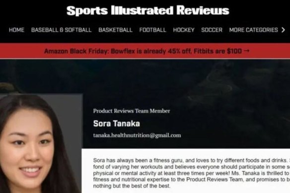 Sports Illustrated “journalist” Sora Tanaka.