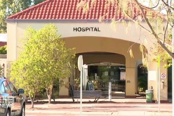 Peel Health Campus. Picture: Nine News Perth