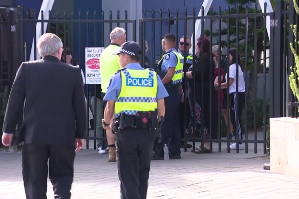 The school was thrown into lockdown on Wednesday morning before parents were able to collect their children later in the day.