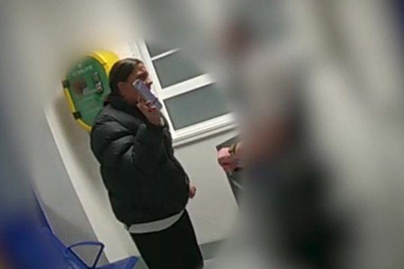 Sam Kerr is captured on police bodycam on the night in question.