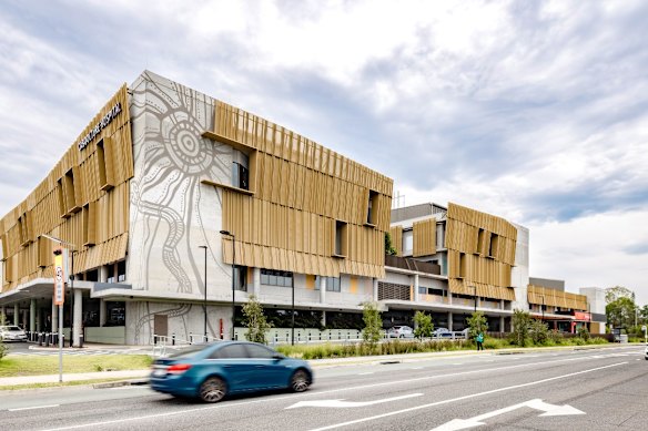 Caboolture Hospital Clinical Services Building, where palliative care rooms are well ventilated and look out onto a green open courtyard.
