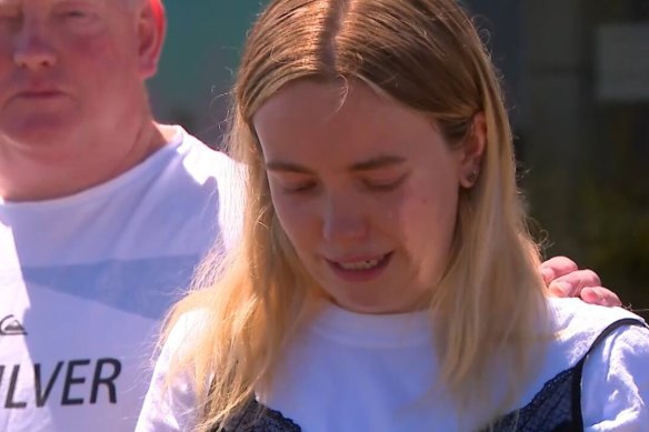 Jess, daughter of missing Ballarat woman Samantha Murphy, makes a statement on February 8, 2024