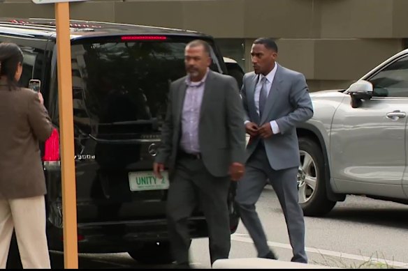 Yung Filly arrives at Perth District Court.