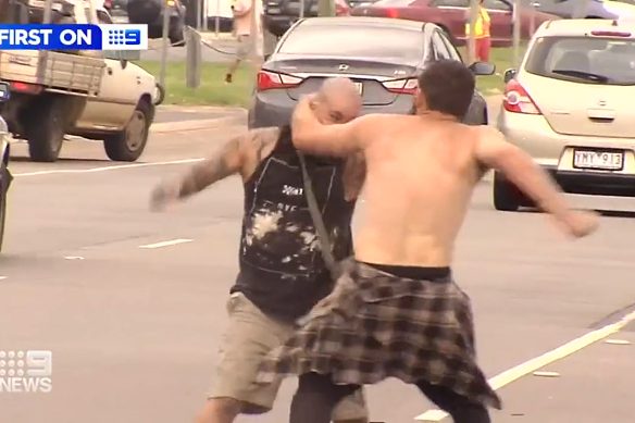Bystanders were shocked to witness the incident near Melton Secondary College in March.
