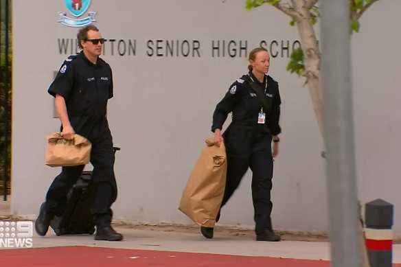 The incident occurred at Willetton Senior High School on November 1. 