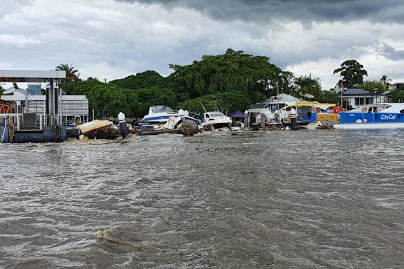 Brisbane residents have begun assessing the damage caused by the floods. 