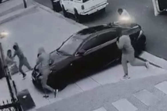 CCTV of the alleged kidnapping