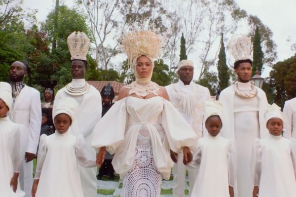 Beyonce in a scene from her new visual album Black Is King.
