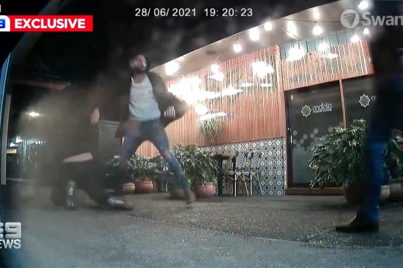 A couple allegedly attacked the owner of a restaurant after they refused to check-in to the Mid North Coast venue with a QR code.