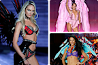 Candice Swanepoel, Gigi Hadid and Adriana Lima on the Victoria’s Secret Fashion Show runway through the years