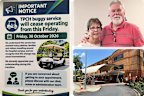 A flyer at The Prince Charles Hospital announcing the buggy service ends on October 30.