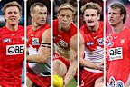 The five players have been suspended for the remainder of the AFL season.
