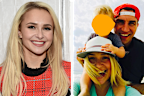 Wladimir Klitschko and Hayden Panettiere and their daughter Kaya, whose face has been concealed.