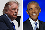 Donald Trump and Barack Obama.