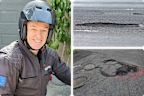 Potholes mean Stewart may give up his beloved motorcycle rides for good.