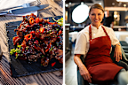 Serve Courtney Roulston a meal on one of these flat slate plates at your peril.