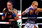 A side by side image of Cherneka Johnson and Ebanie Bridges