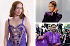 Stars wearing purple