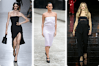 Strapless dresses as far as the eye can see in Paris.