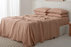 I Love Linen French Flax Linen Sheet Set.
