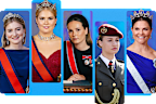 (L-R) Princess Elisabeth of Belgium, Princess Catharina-Amalia of the Netherlands, Crown Princess Ingrid Alexandra of Norway, Princess Leonor of Spain and Crown Princess Victoria of Sweden.