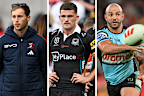 From left: star playmakers Sam Walker, Nathan Cleary and Braydon Trindall.