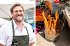 Curtis Stone; pork crackling crudites