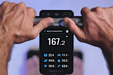 The RENPHO scales track body composition.