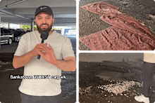 Mahmoud Ismail’s video featured potholes filled with pebbles and inexplicably, a rug.