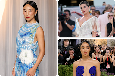Greta Lee, Florence Pugh and Tessa Thompson