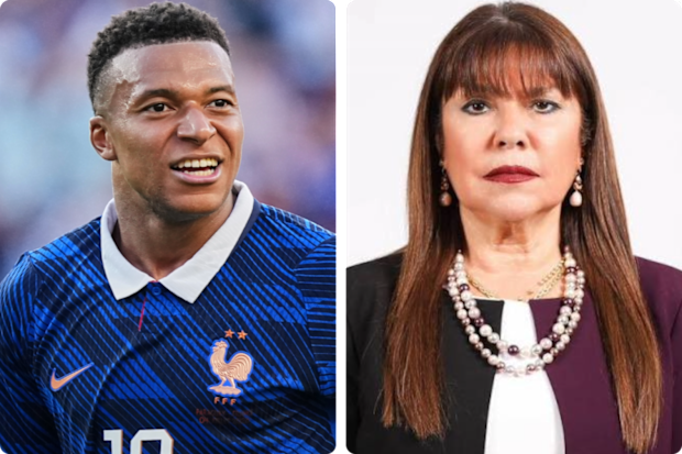 Soccer superstar Kylian Mbappé lashed out at Paraguayan politician Celeste Amarilla for her social media remarks.